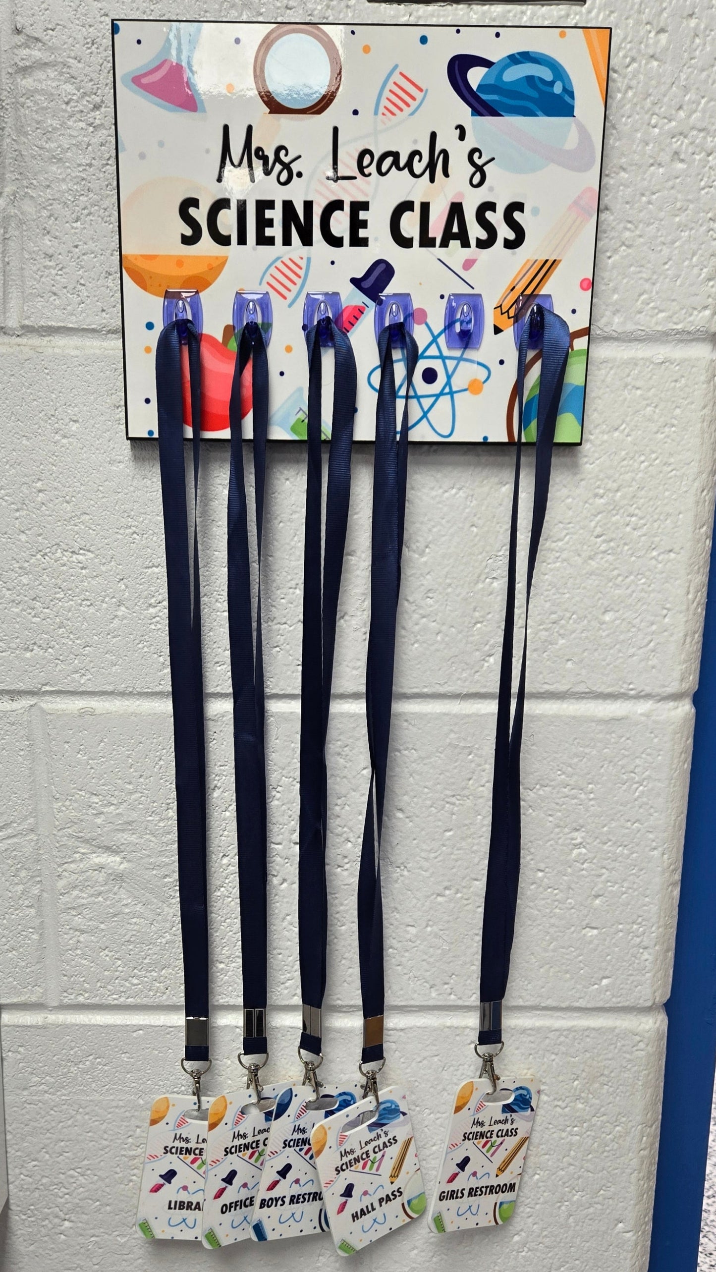 Hall Pass Holder & Passes