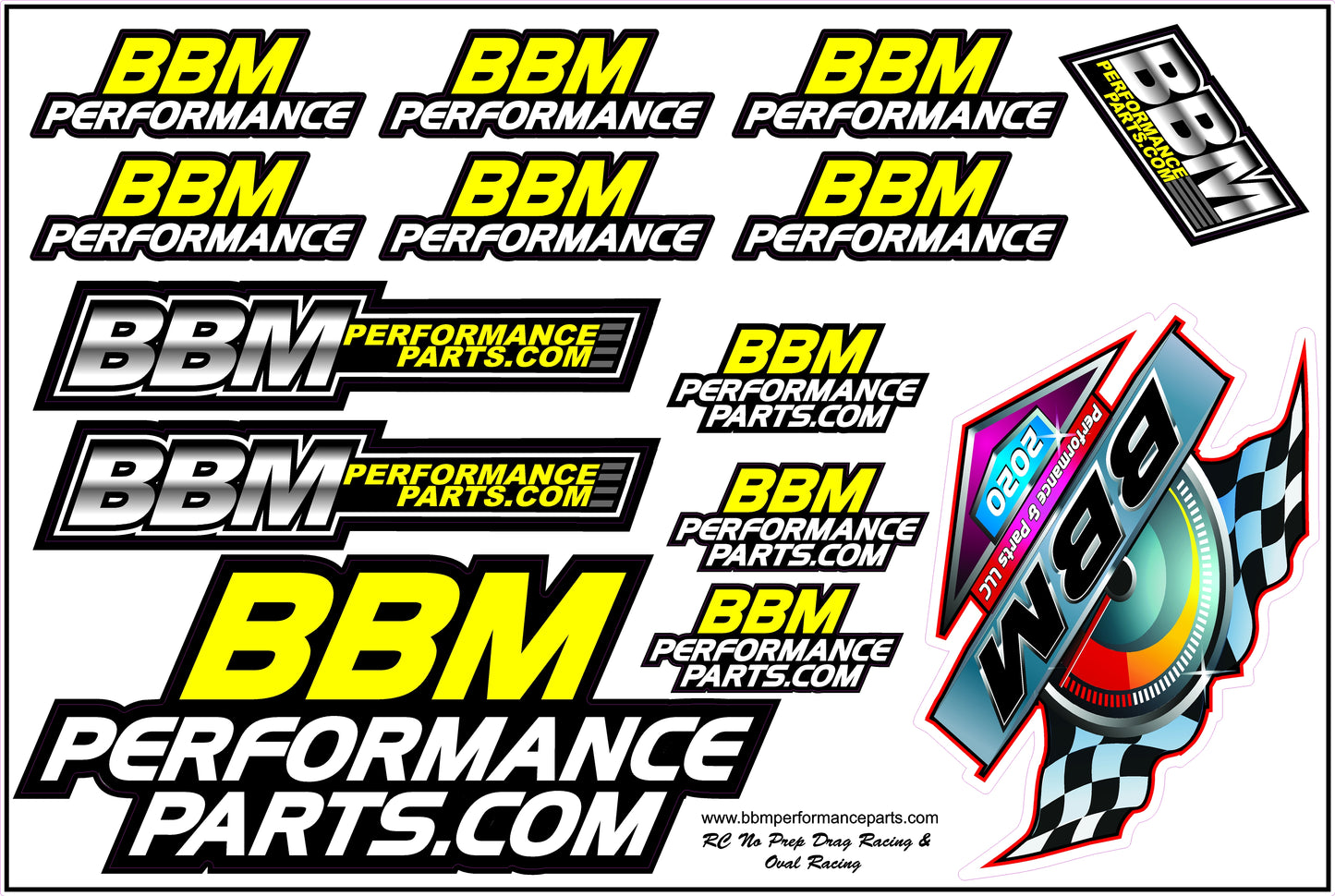 BBM Performance 4"x6" Decal Sheet