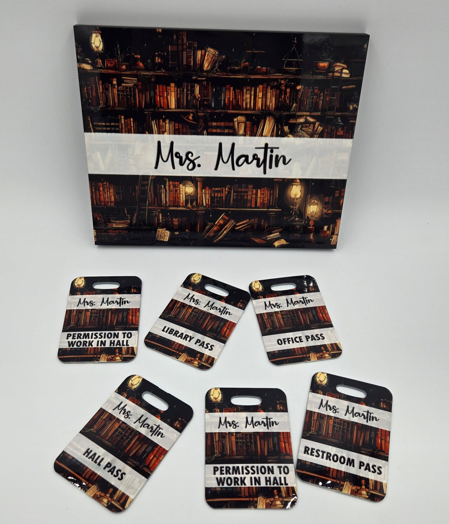 Hall Pass Holder & Passes