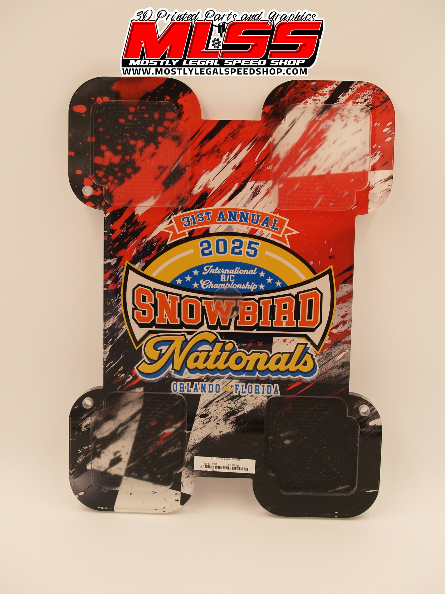 2025 Snowbird Nationals Pan Car Scale Board
