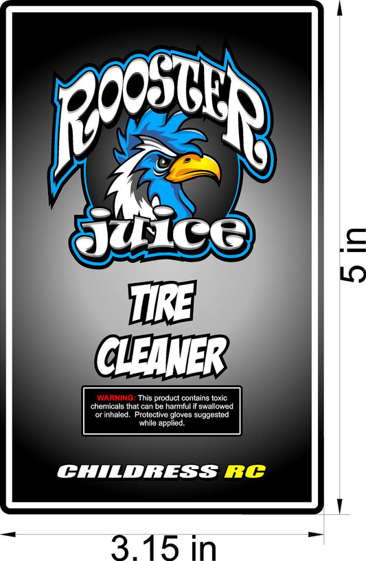 Rooster Juice Bottle Cleaner Labels