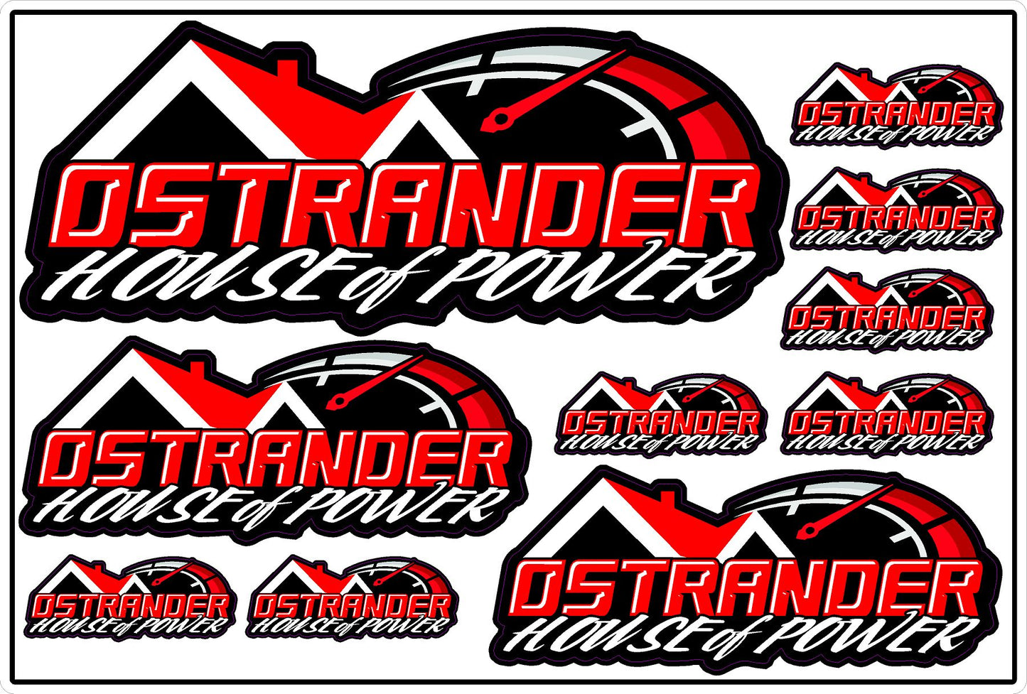 Ostrander House of Power  4"x6" Decal Sheet