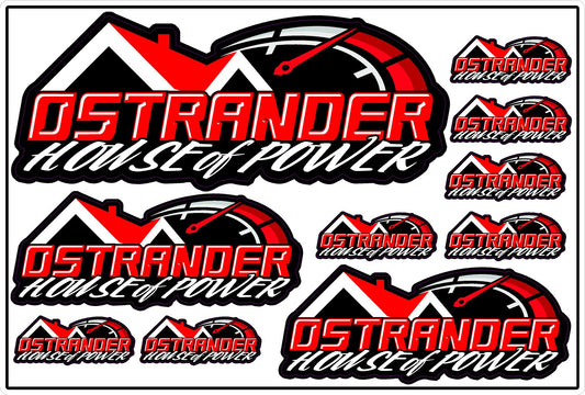 Ostrander House of Power  4"x6" Decal Sheet