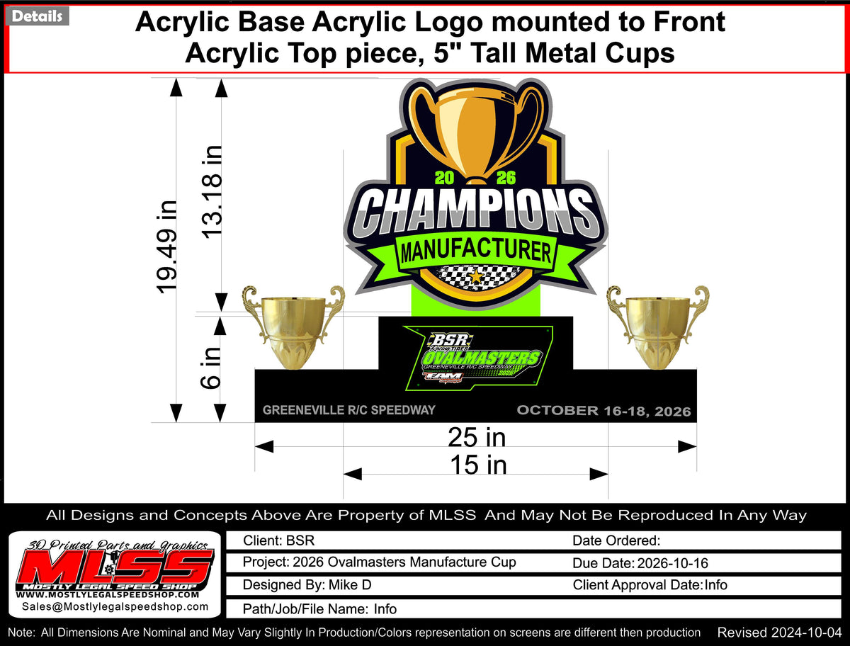 Manufacturer Cup