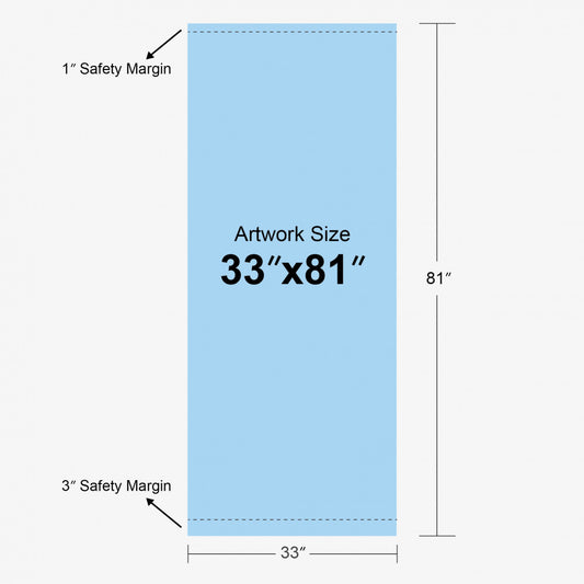 33" Wide Retractable Banner Replacement Insert