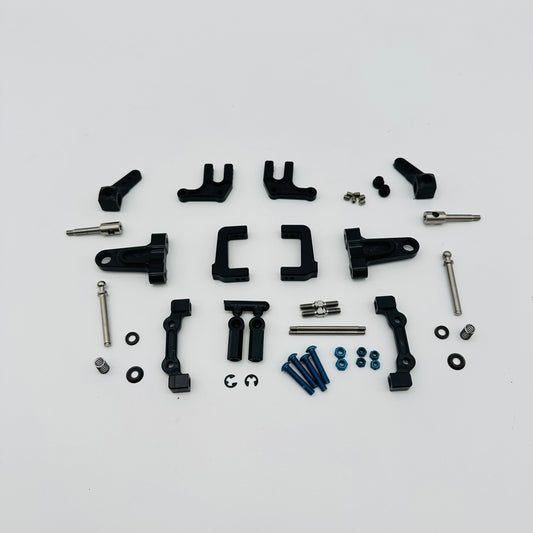 PRW 1/12 Pan Car Front End - Black (Complete)