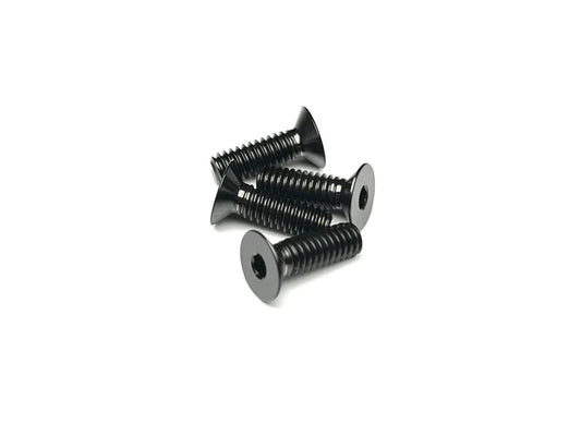 Sortafast Standard Thread Titanium Screws - 100° Countersunk Head - Black - 4pk (8-32)