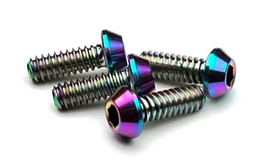 Sortafast Standard Thread Titanium Screws - Button Head 4-40 4pk