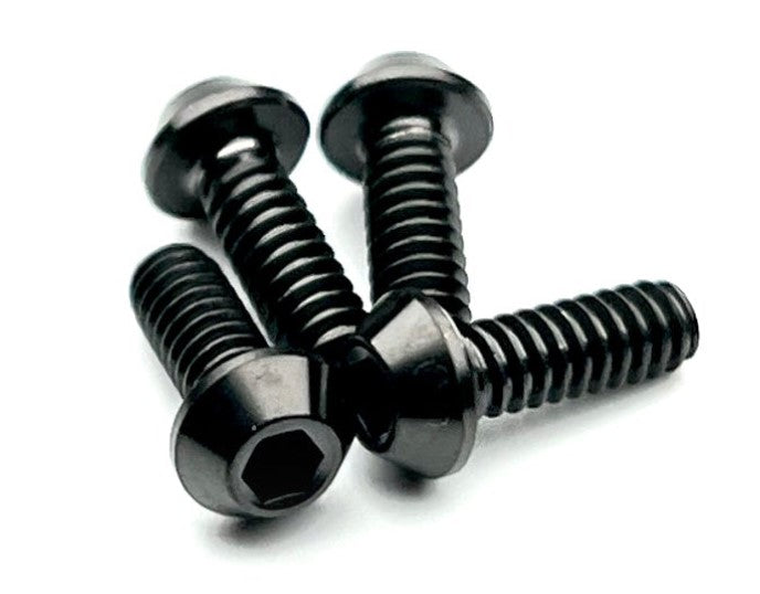 Sortafast Standard Thread Titanium Screws - Button Head 4-40 4pk
